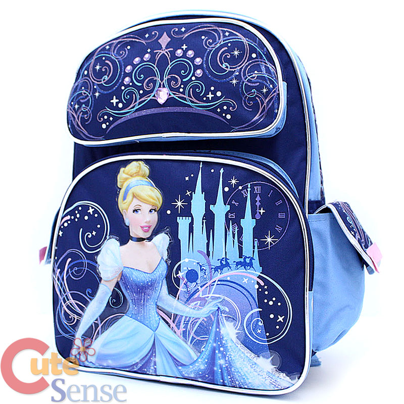 Disney Princess Cinderella School Backpack 16" Large Book Bag