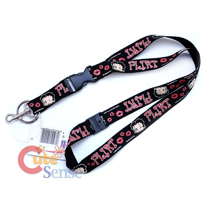 Betty Boop Flirt  Key Chain Lanyard  ID Holder