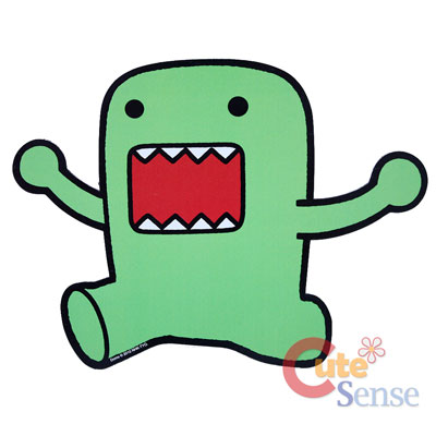 Domo Kun Car Auto Magnet -Green Jumping Domo