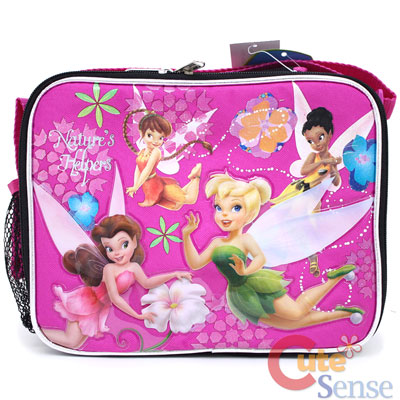 Disney TinkerBell Fairies  School Lunch Bag/Box : Pink