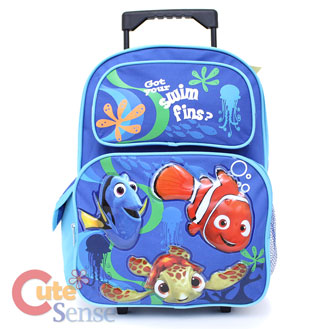 Finding Nemo School Roller Backpack 16in Large Rollling Bag