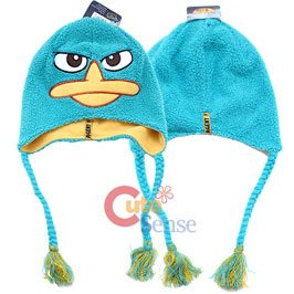 Phineas and Ferb Perry Agent P Plush Laplander Hat Beanie with Ear Flap (Teen-Adult)