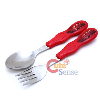 Disney Cars Mcqueen  Kids Spoon & Fork  Set : Stainless