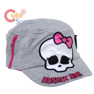 Monster High Skull Logo  Military Cap Kids Hat