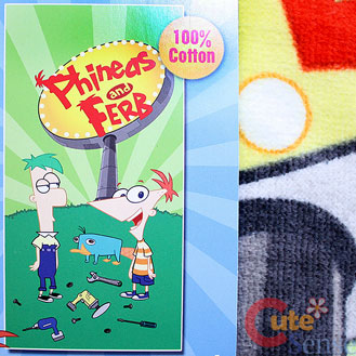 Phineas and Ferb Cotton Beach, Bath Towel