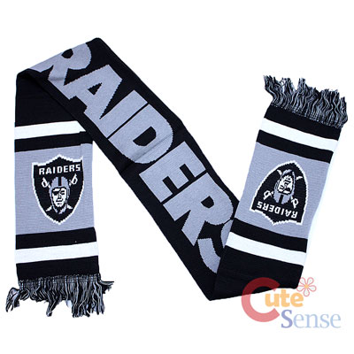 NFL Oakland Raiders  Kinnited Logo Scarf