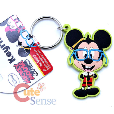 Disney Mickey Mouse Nerd PVC Key Chian