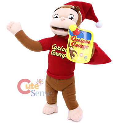 Curious George Christmas Boy 14" Plush Doll