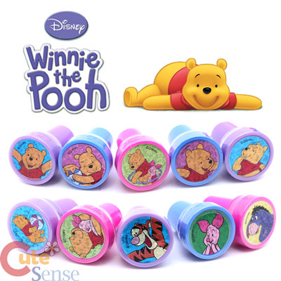 Winnie the Pooh with Friends Self Ink Stamps Set for 10