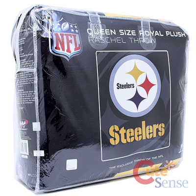 Pittsburgh Steelers  Mink Plush Blanket - Queen 76"x94"