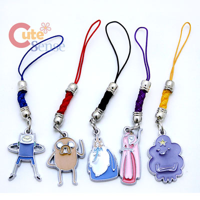 Adventure Time Cell Phone Straps Phone Charm 5pc Set