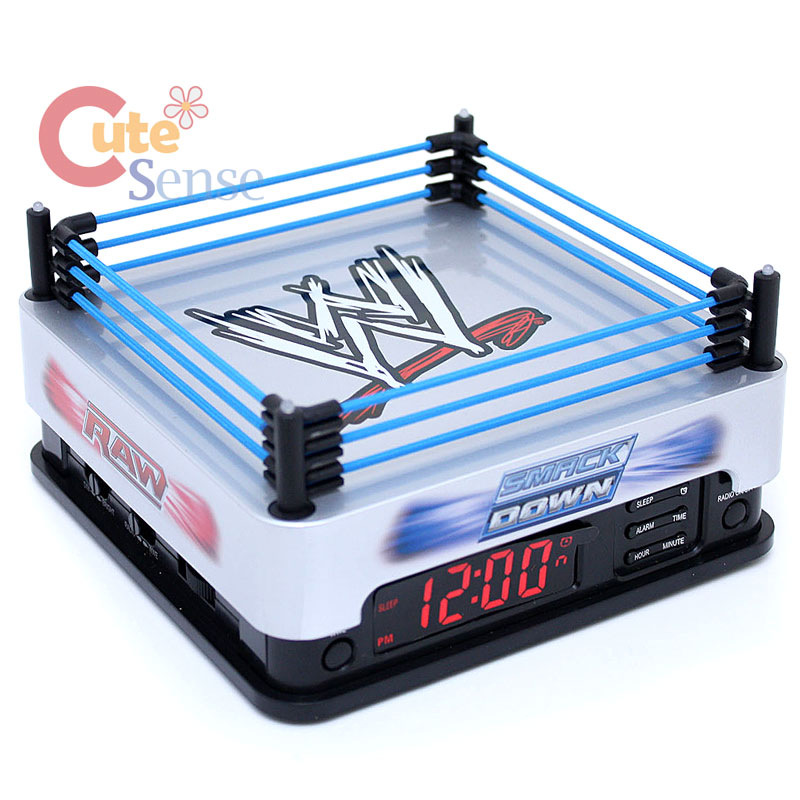 WWE Wrestling Electronics Alarm Clock with Radio RingSide John Cena