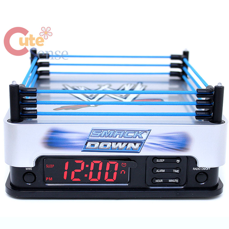 WWE Wrestling Electronics Alarm Clock with Radio RingSide John Cena