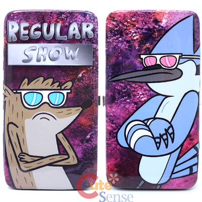 Regular Show Rigby and Mordecai  Hinge Wallet -  Check Book Flat Wallet