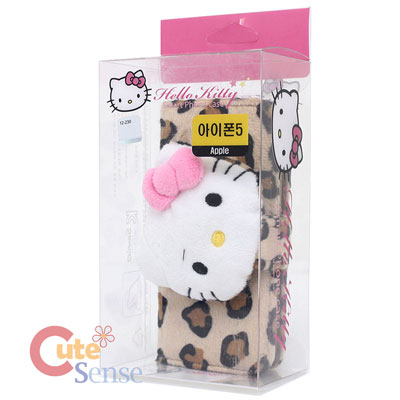 Sanrio Hello Kitty Leopard Plush I Phone 5 Case