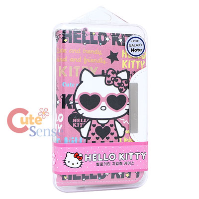 Sanrio Hello Kitty Samsung Galaxy Note Diary Flip Cover Hard Case w/Stand