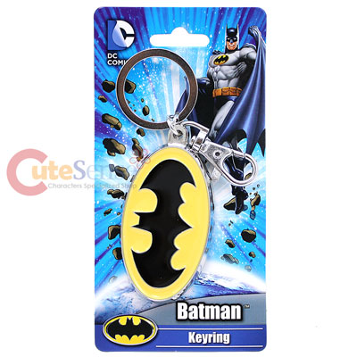 DC Comics Batman Logo Metal Key Chain Pewter 3D