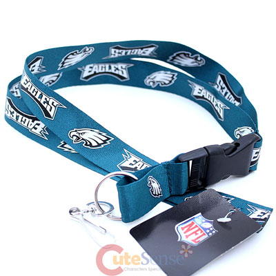 Philadelphia Eagles Lanyard NFL Key Chain - Green