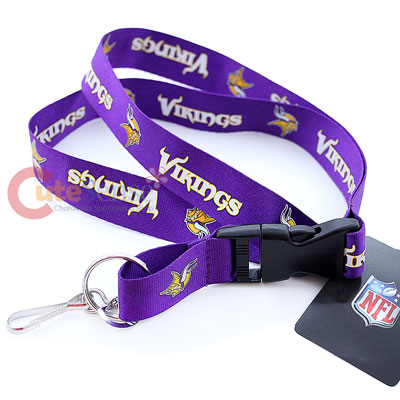 Minnesota Vikings Lanyard NFL Key Chain - Purple