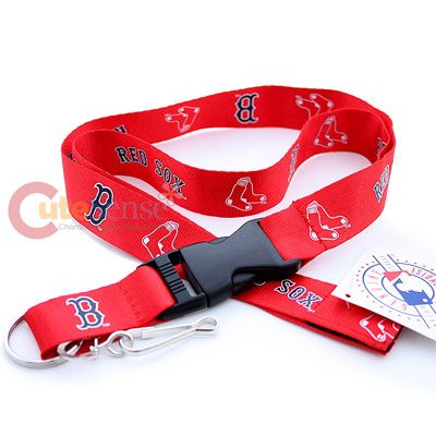 Boston Red Sox  Lanyard MLB Key Chain - Red