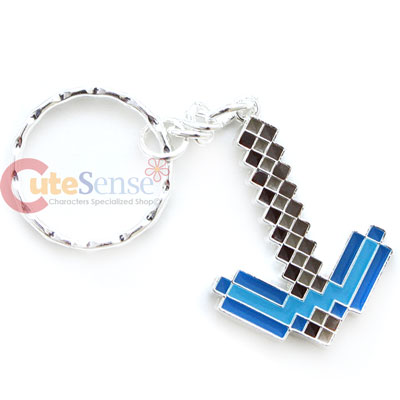 Minecraft Diamond Pickaxe Keychain