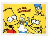 The Simpson Family Plush Blanket Throw  29x40 Yellow