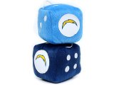 NFL San Diego Chargers Plush Fuzzy Dice