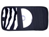 Black & White Zebra 10 CD  Visor Organizer