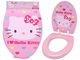 Sanrio Hello Kitty Pink Toilet Seat Cover : 2 Face Design