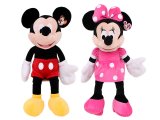 Disney Mickey & Minnie Mouse Plush Figure Doll Set - Jumbo 26in