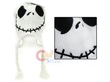 The Nightmare Before Christmas Jack Face Lapland Hat : Beanie with Ear Flap (Teen-Adult)