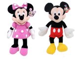 Disney Mickey & Minnie Mouse Plush Doll -Club House 15"