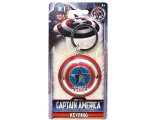 Marvel Captain America's Shield Key Chain 3D Pewter Metal