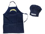 San Diego Chargers Chef's Cooking BBQ Apron/ Hat Set