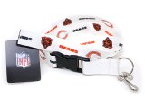 Chicago Bears Lanyard NFL Key Chain -White