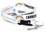 San Diego Chargers  Lanyard NFL Key Chain -White