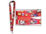 Super Mario Key Chain / Lanyard / ID Holder : Fabric