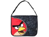 Rovio Angry Birds School Messenger Bag w/Large Plush Red Birds in Black