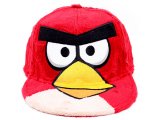 Rovio Angry Birds  Plush Flat Bill Cap Hat (Adjustable) Mens Size