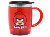 Rovio Angry Birds Stainless Grip Handle Tumbler Coffee Mug -Red Bird