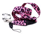 Pink Leopard Animal  Key ,  ID Lanyard