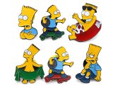 Simpson Family Bart Pin Badge Set - 6pc