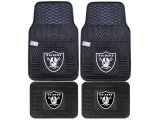 Fanmats Oakland Raiders Car Floor Mats 4pc Set