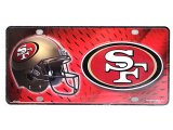 NFL San Francisco 49ers Metal License Plate