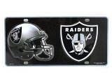 NFL Oakland Raiders Metal License Plate