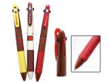 Domo Kun 3 Colored Ball Point Pen Set : Black , Red , Blue Ink