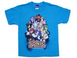 Sonic the Hedgehog Gorup Kids  T-Shirt : Youth X- Large