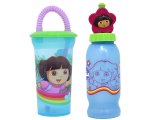 Nick Jr Dora and Boots  Drinking Bottle Tumbler Set -2pc