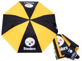 NFL Pittsburgh Steelers Auto Retractable Umbrella -38"