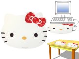 Sanrio Hello Kitty Face Desk Top Mouse Pad Work Accent Mat  17in XL : White